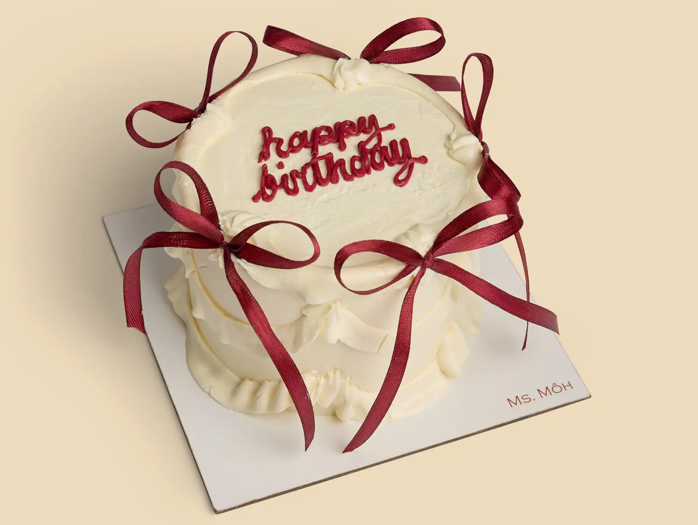 Bow Cake   For One