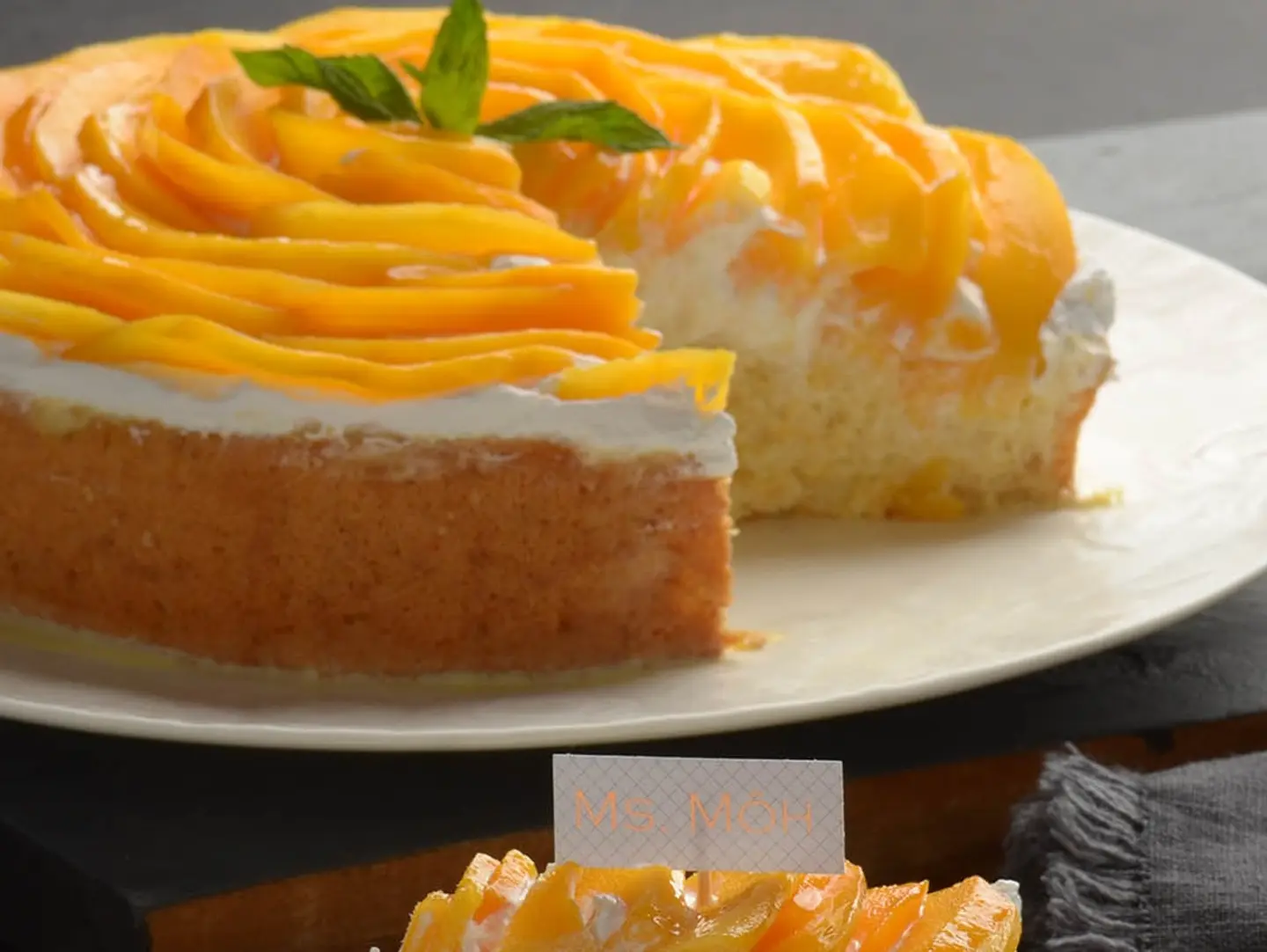 Mango Tres Leches Cake - 8 Inch (8  10 Person)