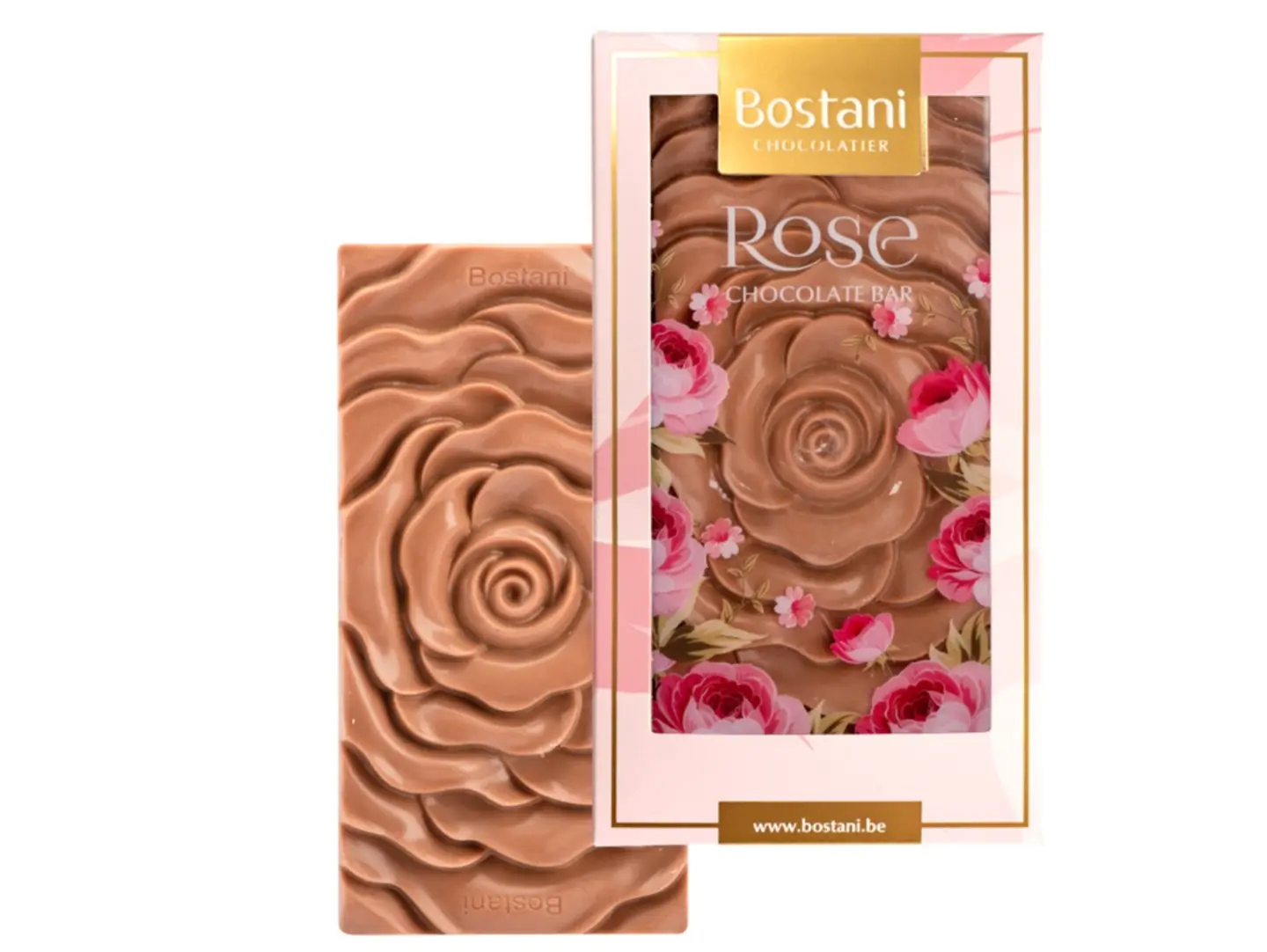 Rose Bar Gold Chocolate Almond 100g