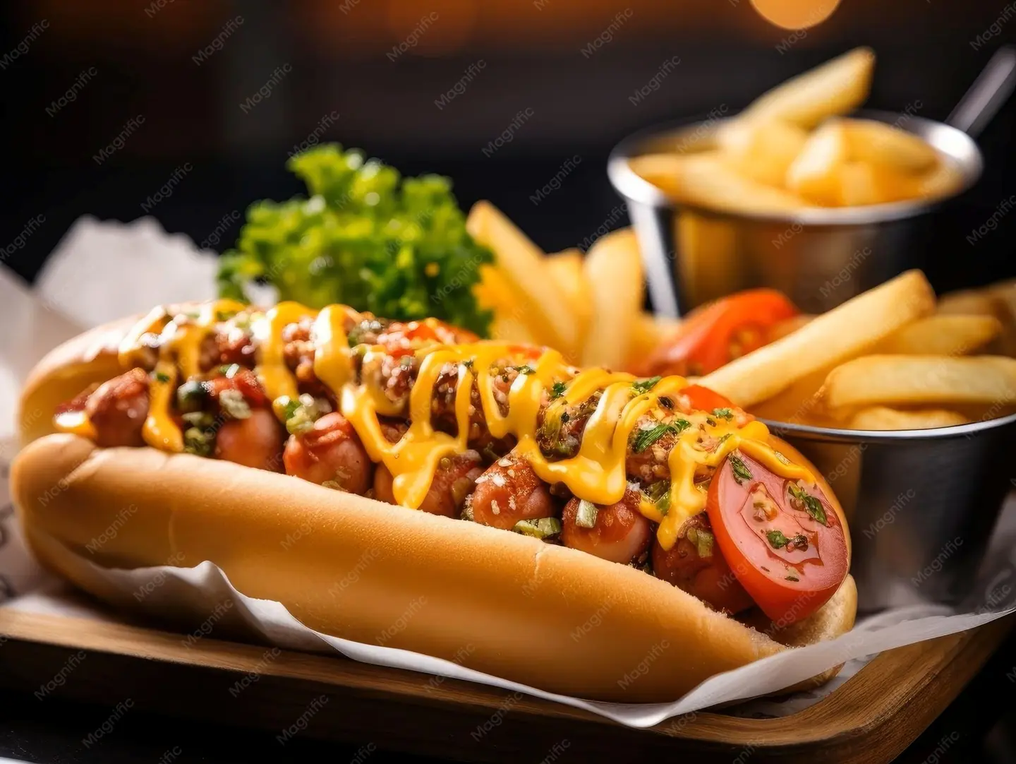 Grilled American Hot Dog