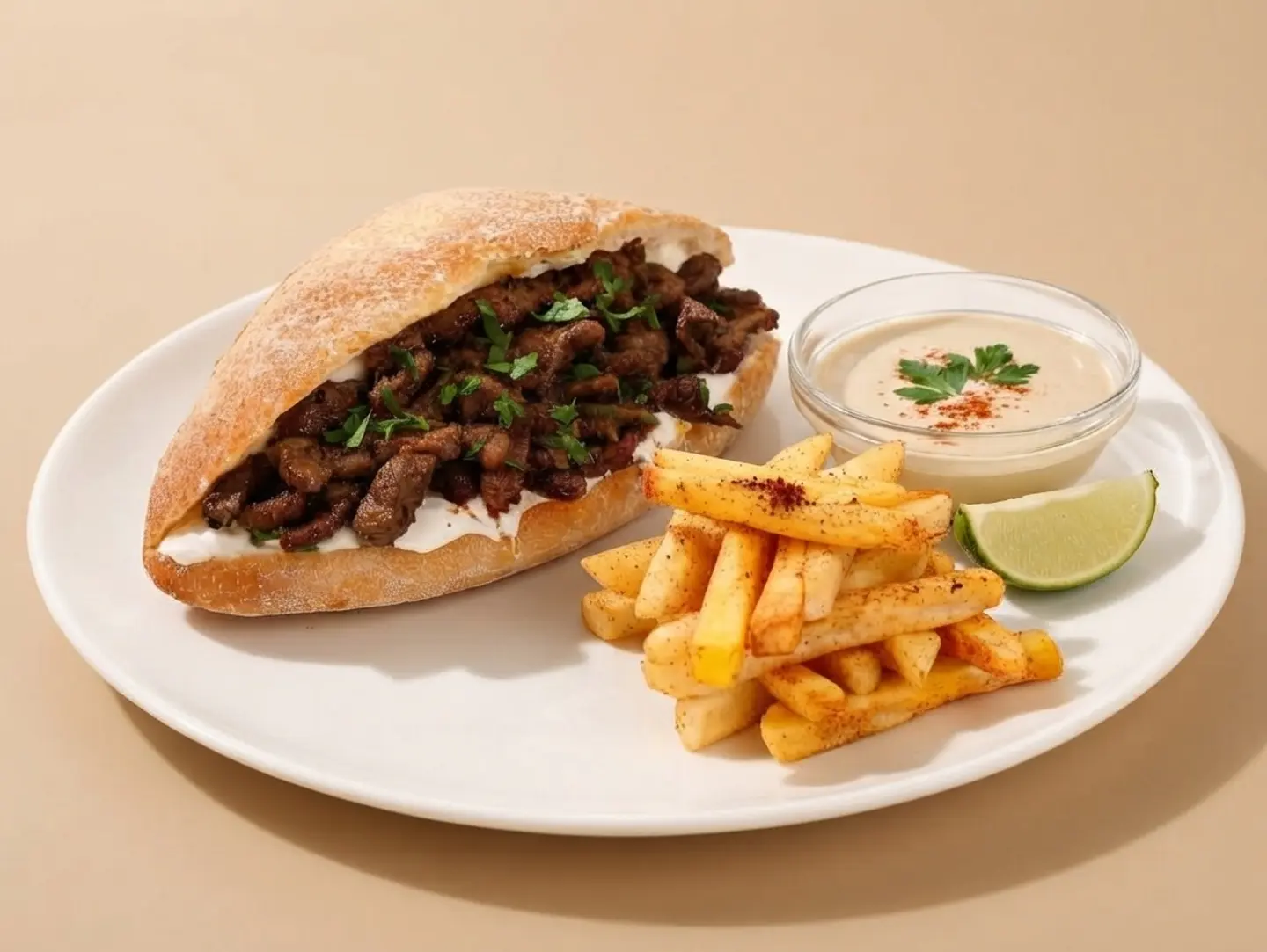 Liver Sandwich With Fries