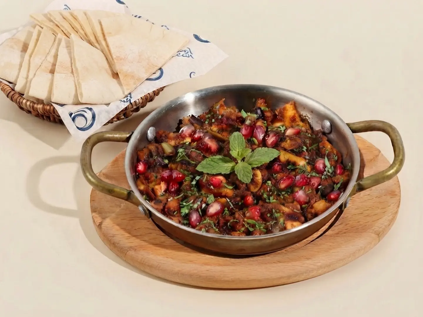 Halloumi Hamsa Dish