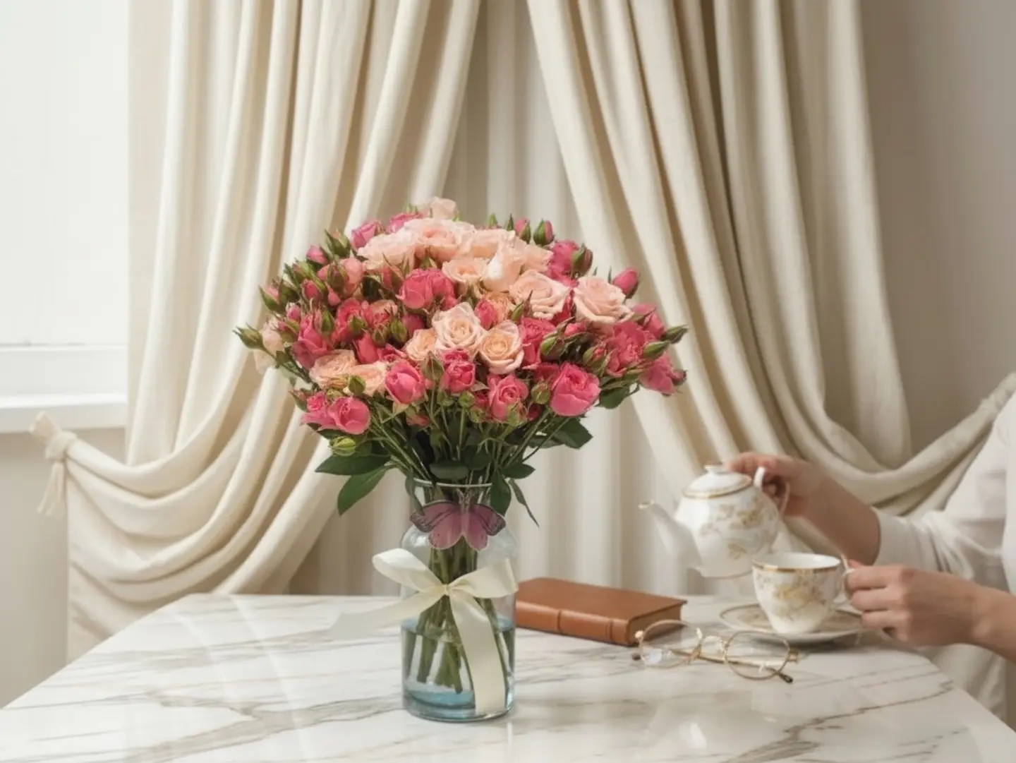 Vase Baby Rose 12