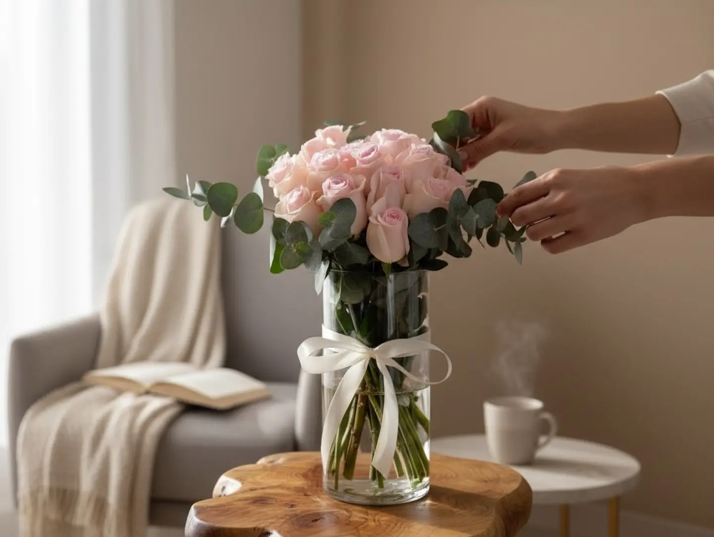 Hugging A Vase