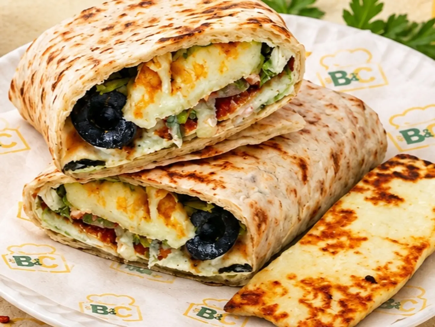 ساندوتش جبنه حلوم مشوي