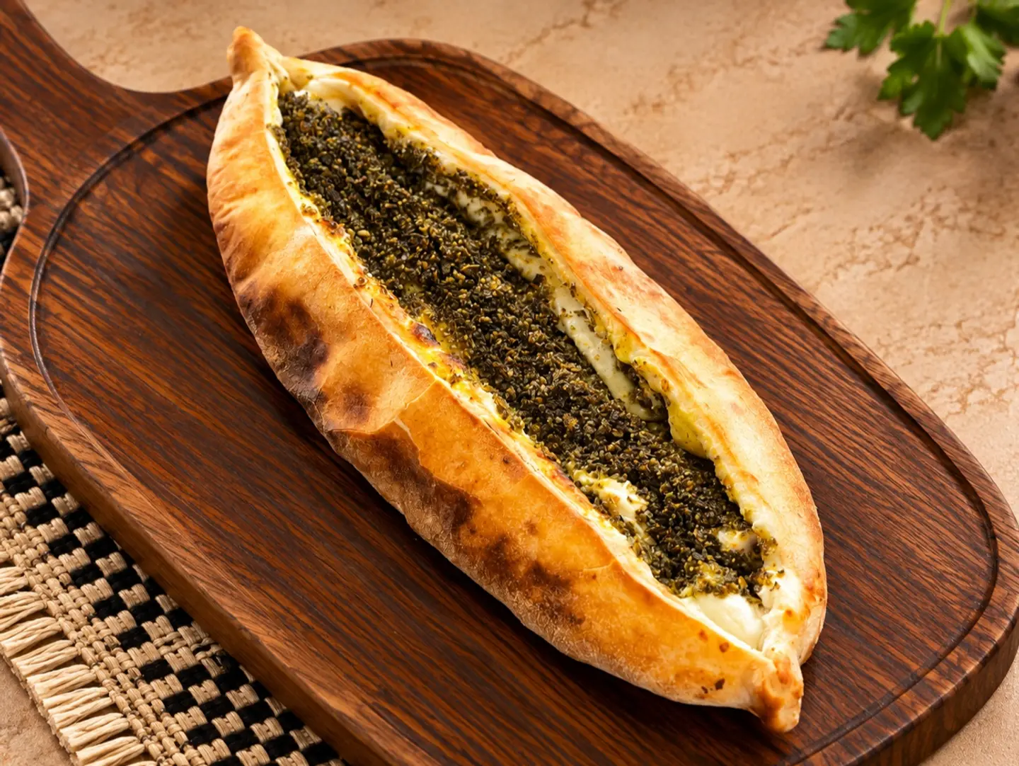 فطيرة لبنة و زعتر