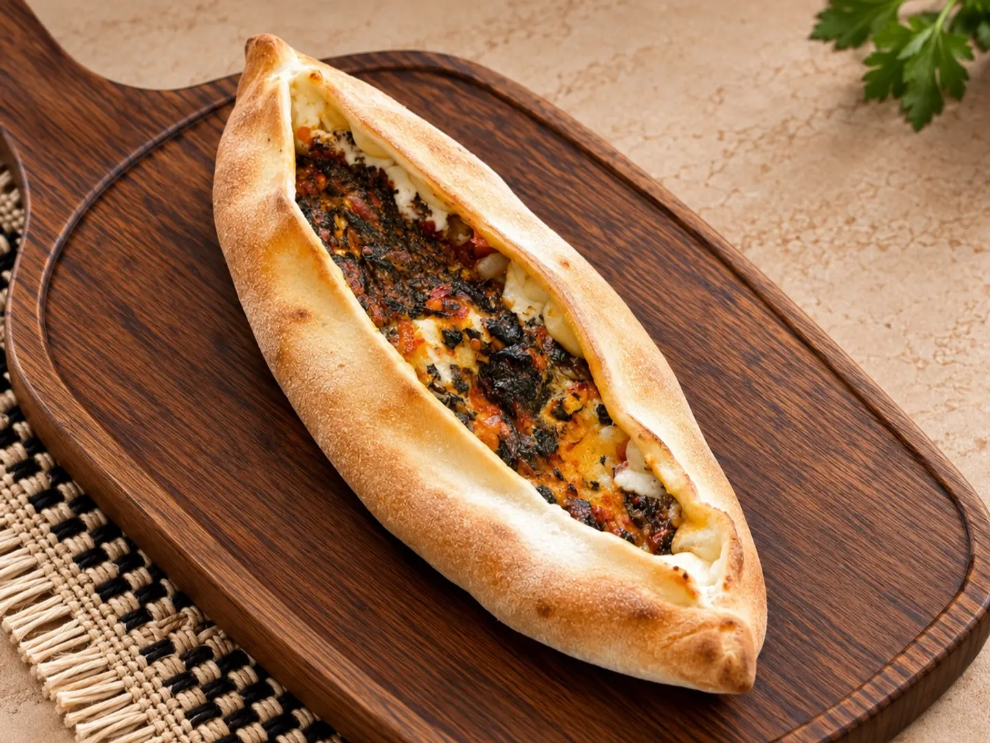 فطيرة لبنة و سبانخ