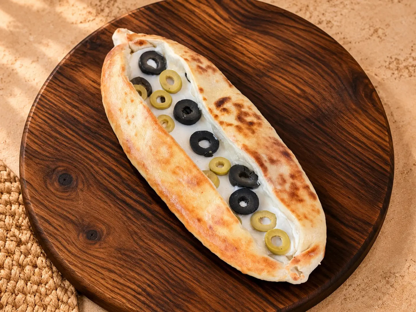 فطيرة لبنة و زيتون