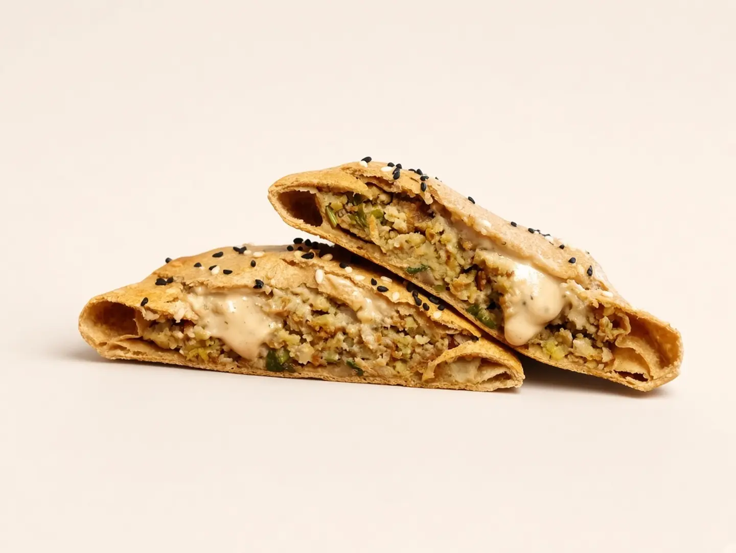 Round Falafel Pie With Tahini