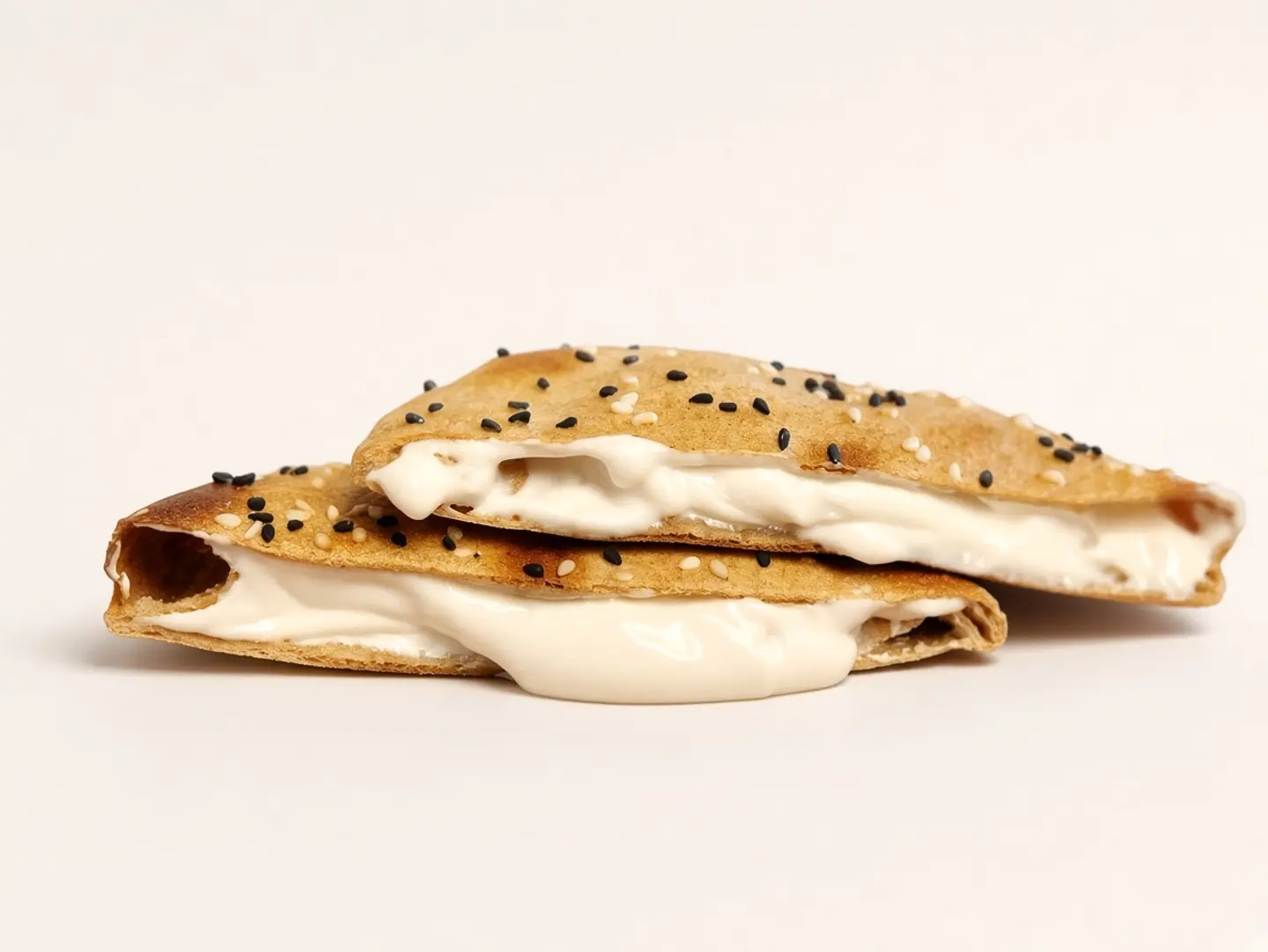 Round Pastry With Melted Cheese