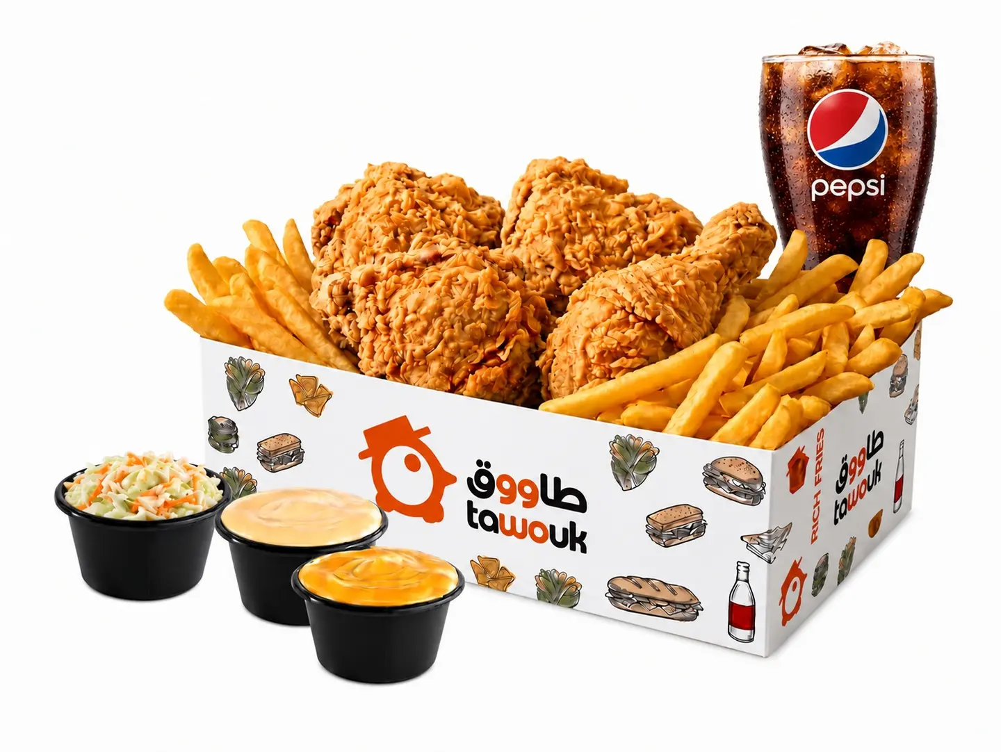 Smoked Chicken Tawouk Meal - Regular