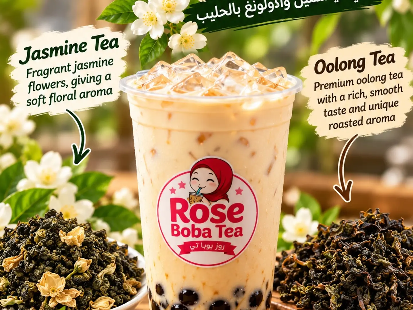 Oolong Milk Tea With Biscoff Cream - Medium