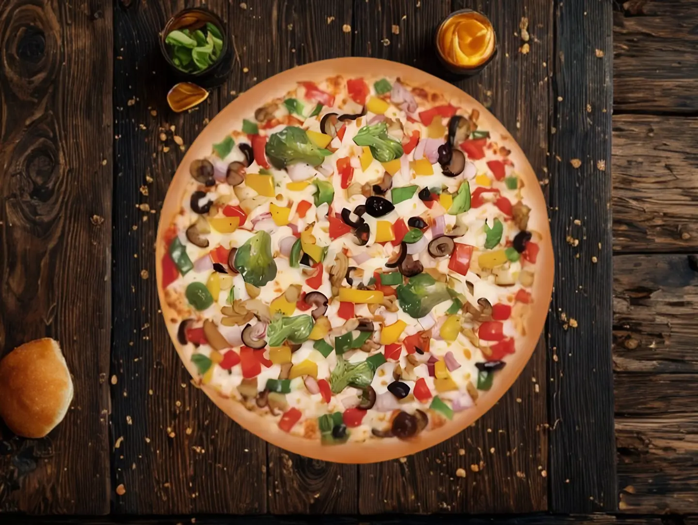 بيتزا خضار - صغير