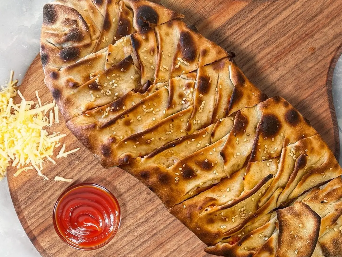 Cheesy Lattice Bites