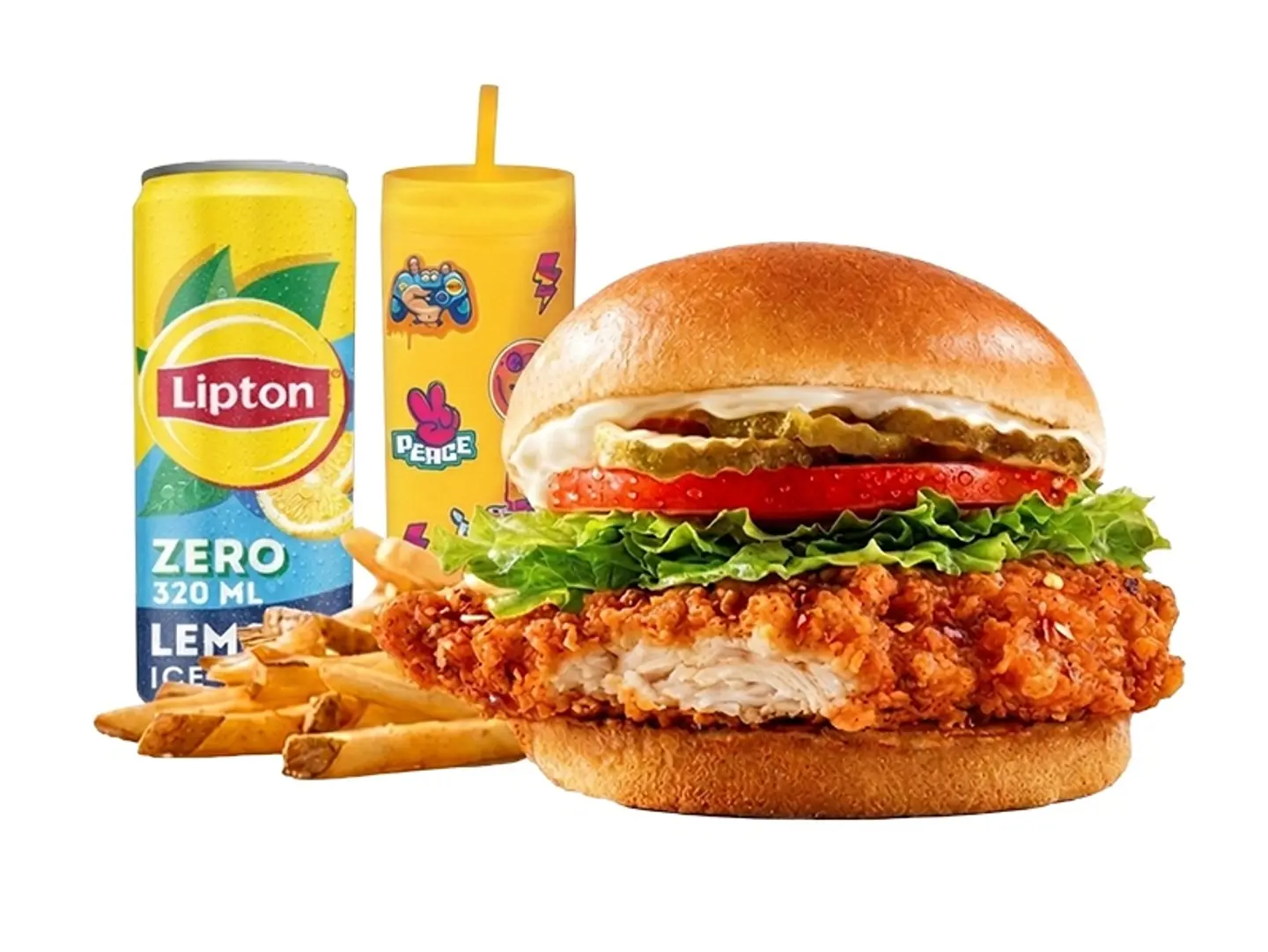 Spicy Chicken Combo Meal - Medium