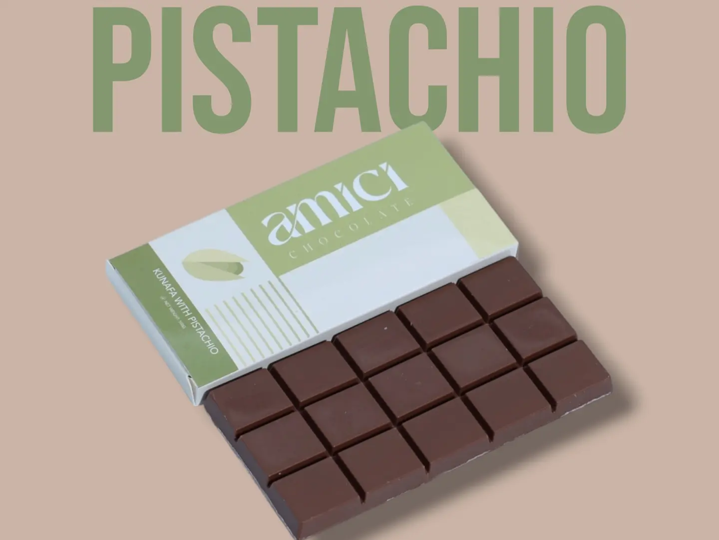 Large Chocolate Bar Kunafa And Pistachio