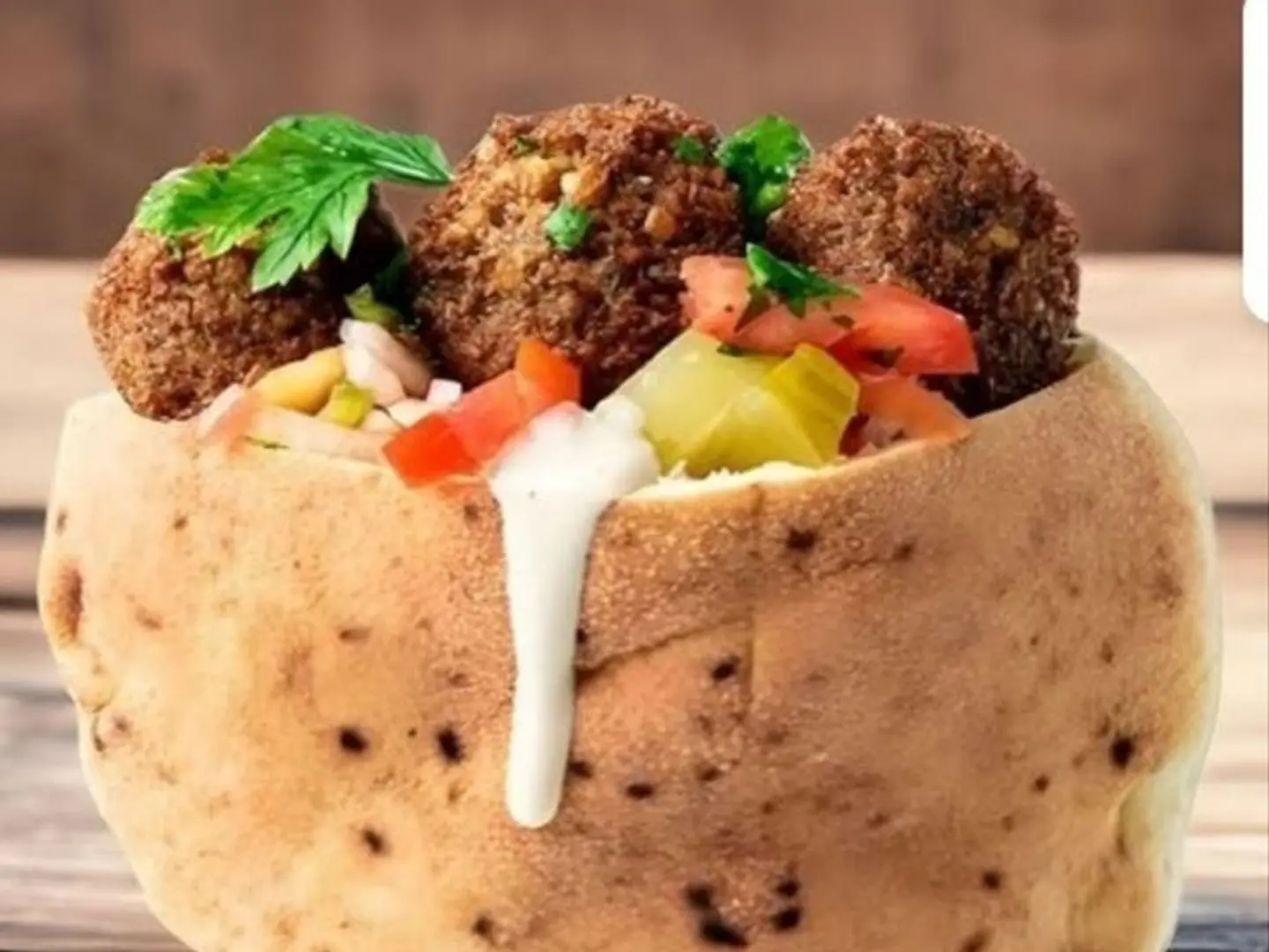Double Falafel Sandwich - Small Double