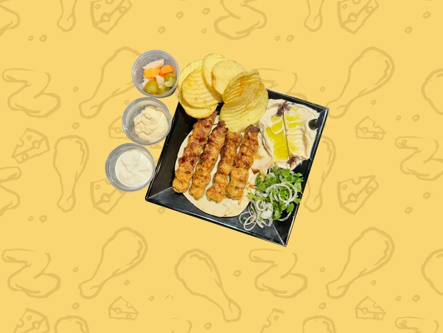 وجبة كباب دجاج