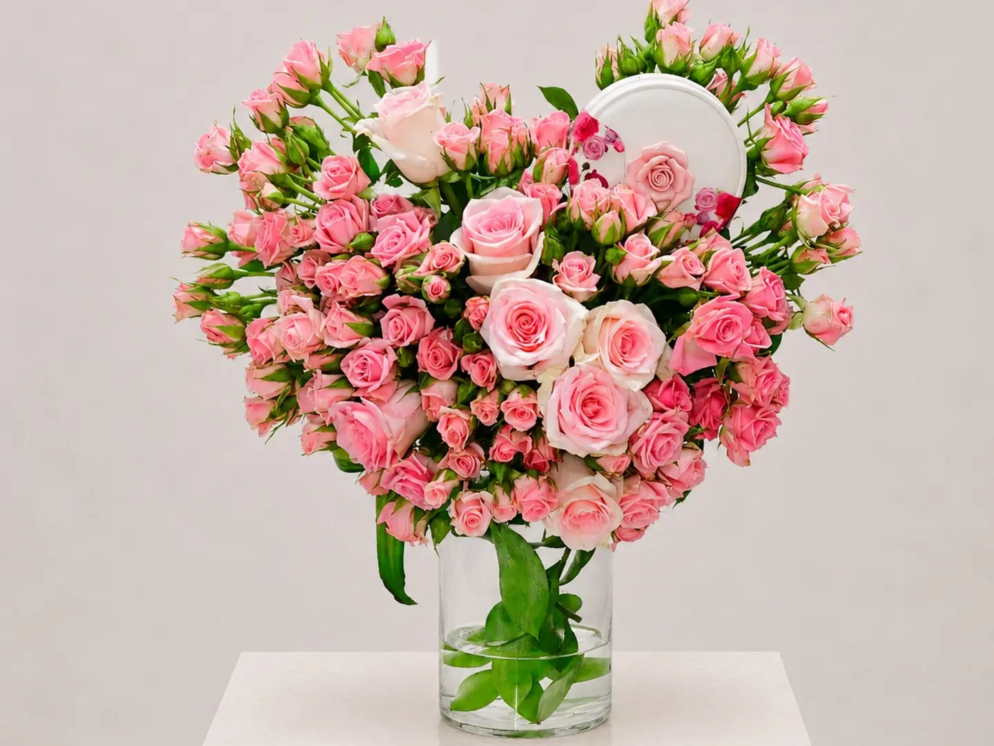 Pink Heart Vase