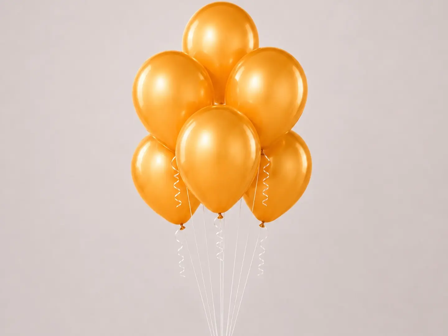 Gold Helium Balloons