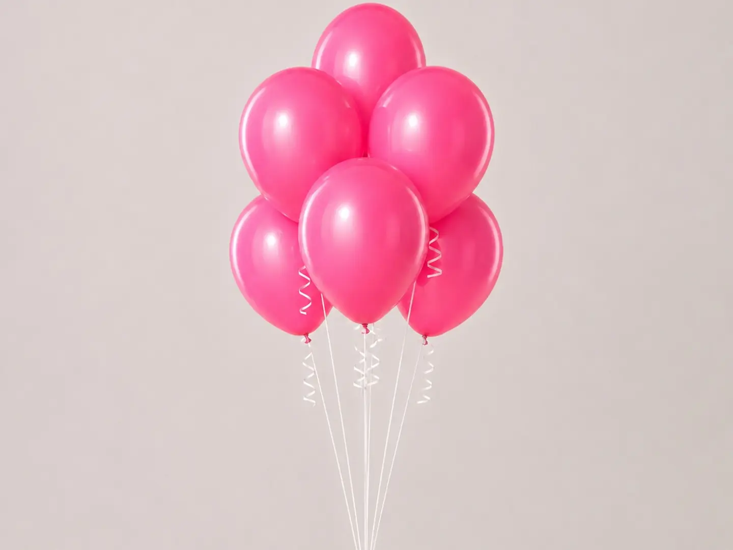 Fuschia Helium Balloon Bouquet