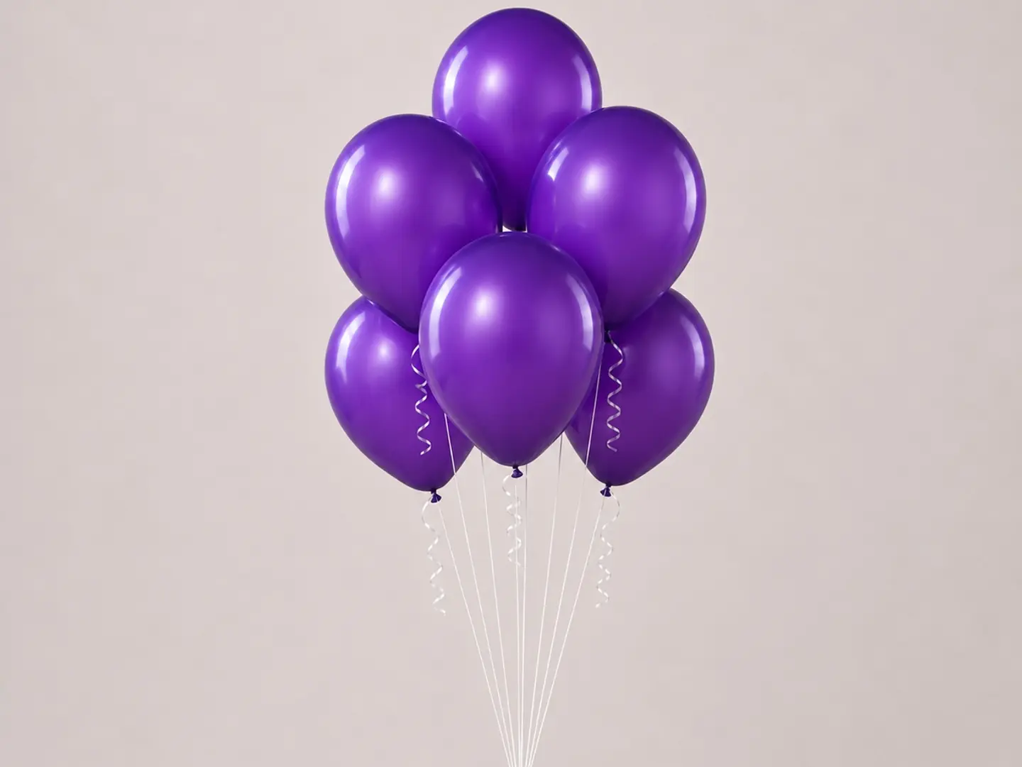 Purple Helium Balloon Bouquet