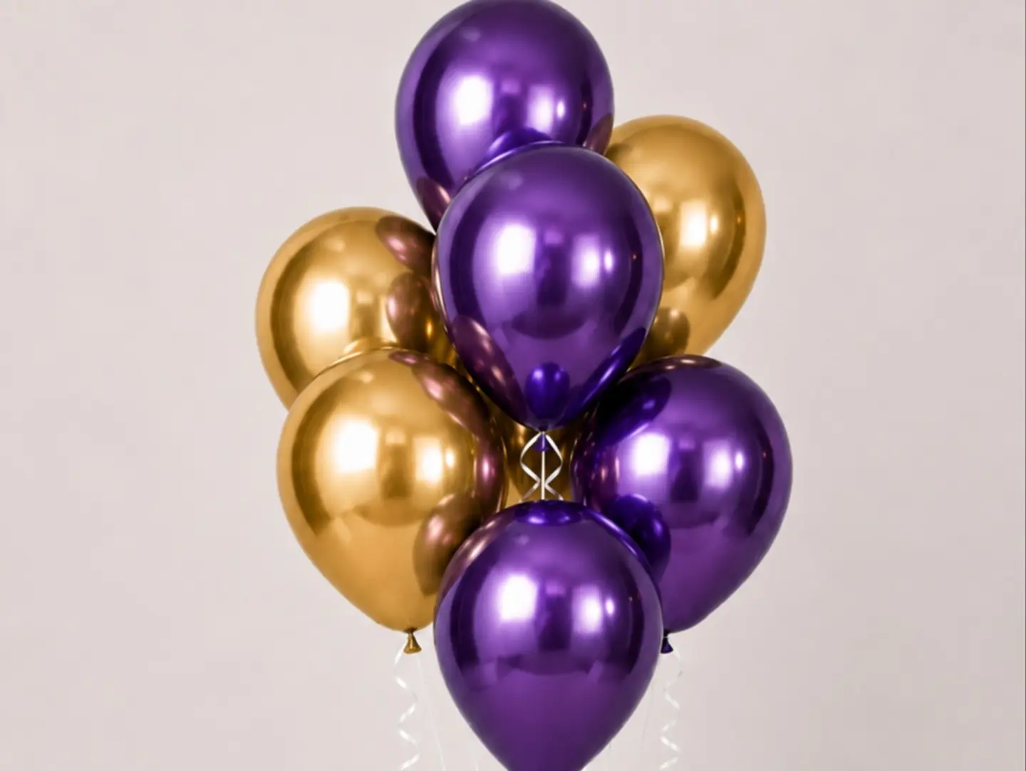 Chrome Helium Balloon Bouquet