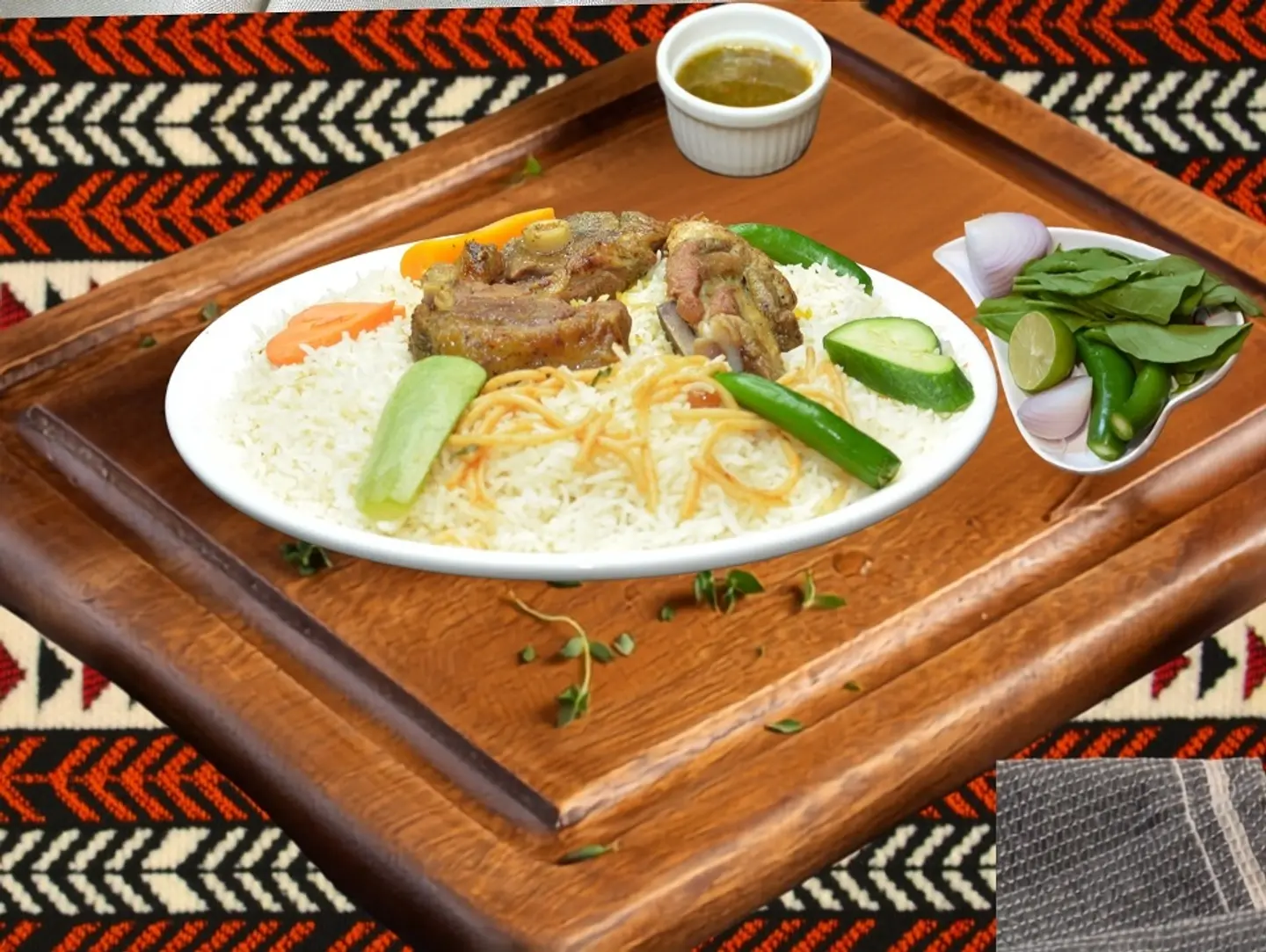 Madfoon Meat With Bshawer