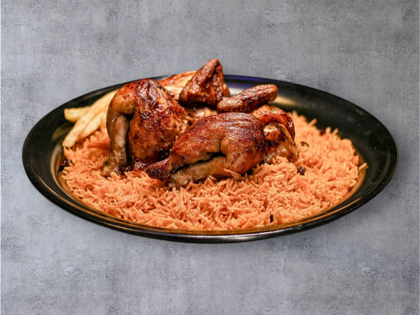 دجاج شواية مع رز - ربع دجاجة