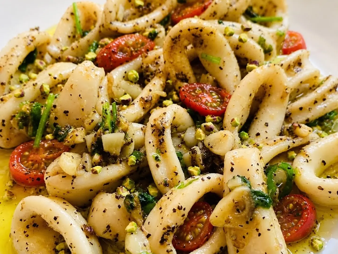 كاليماري مع بيستو