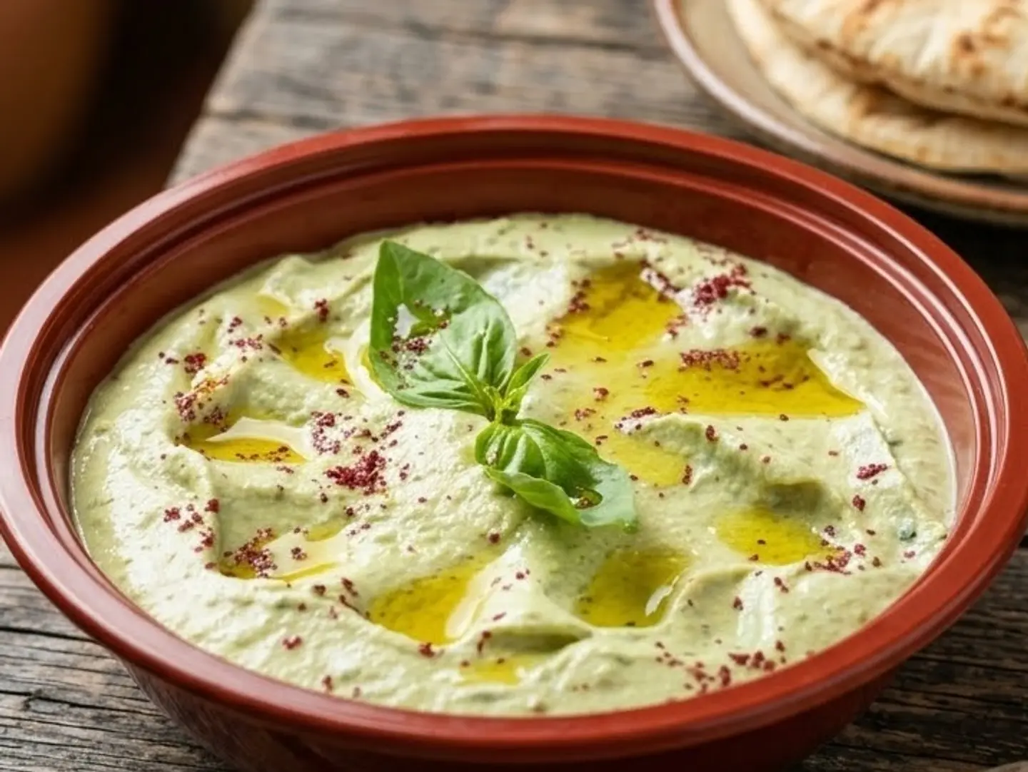 Hummus With Pesto