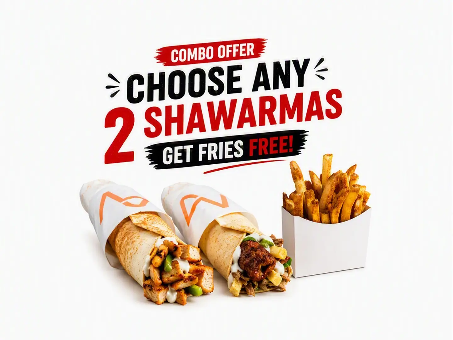 Shawarma Duo With Free Fries