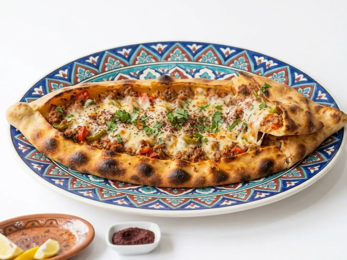 Pide Turkish Meat With Cheese
