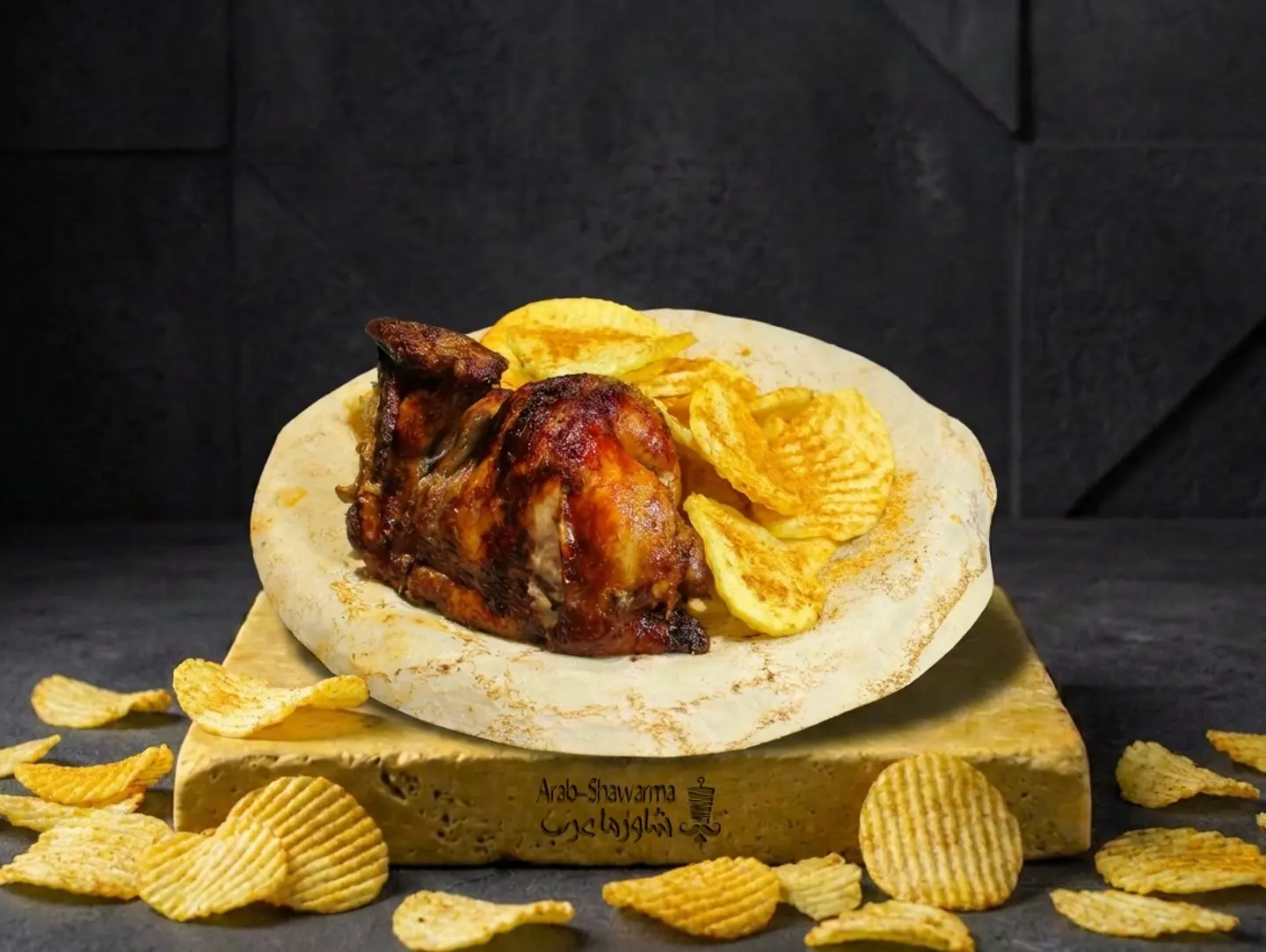 Half A Grilled Syrian Chicken