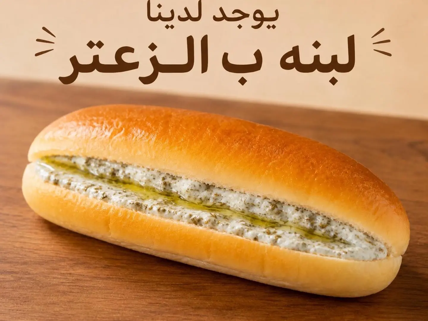 لبنه بالزعتر