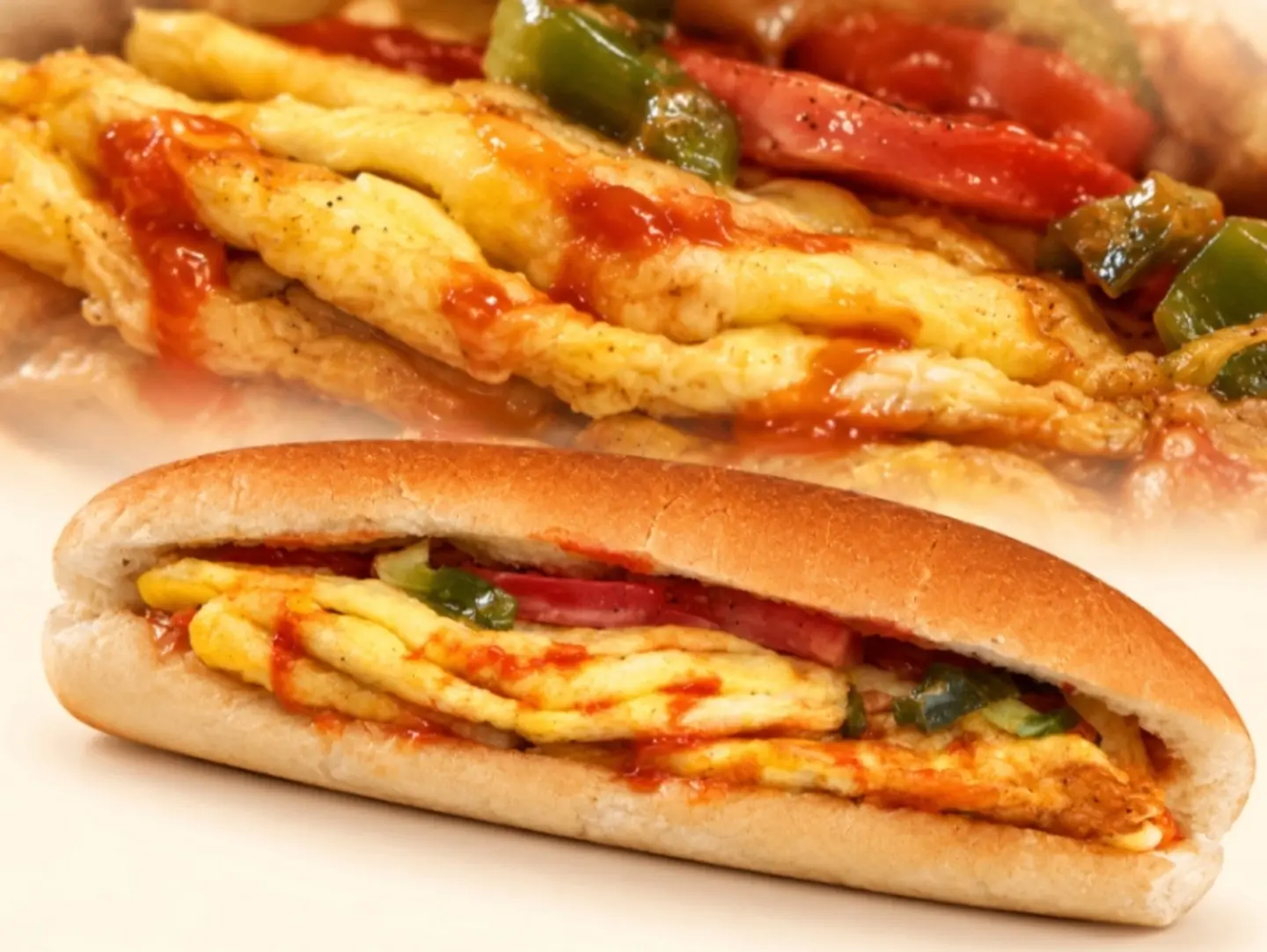 Omelet Eggs Sandwich