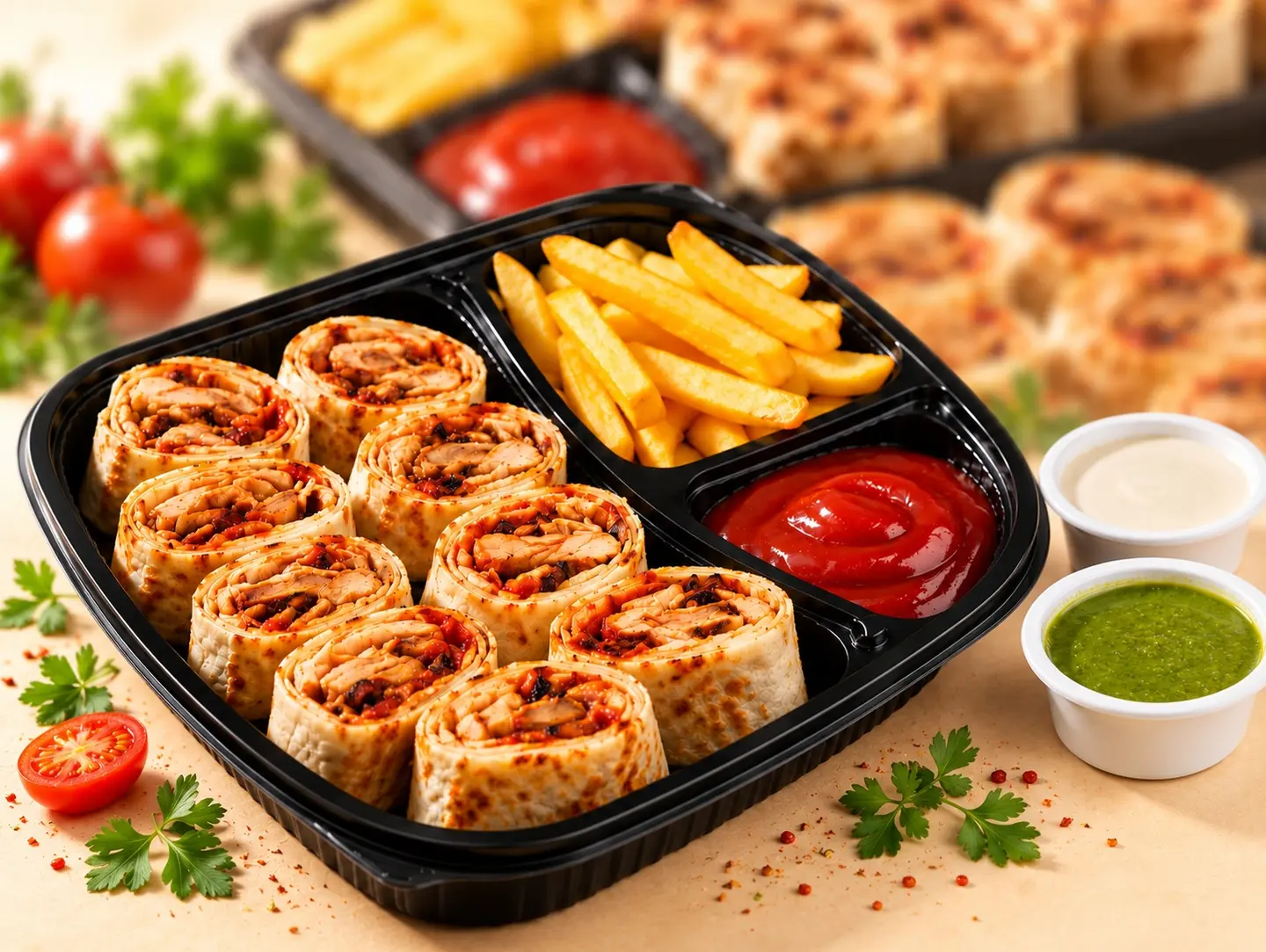 Large Arabic Shawarma Plate