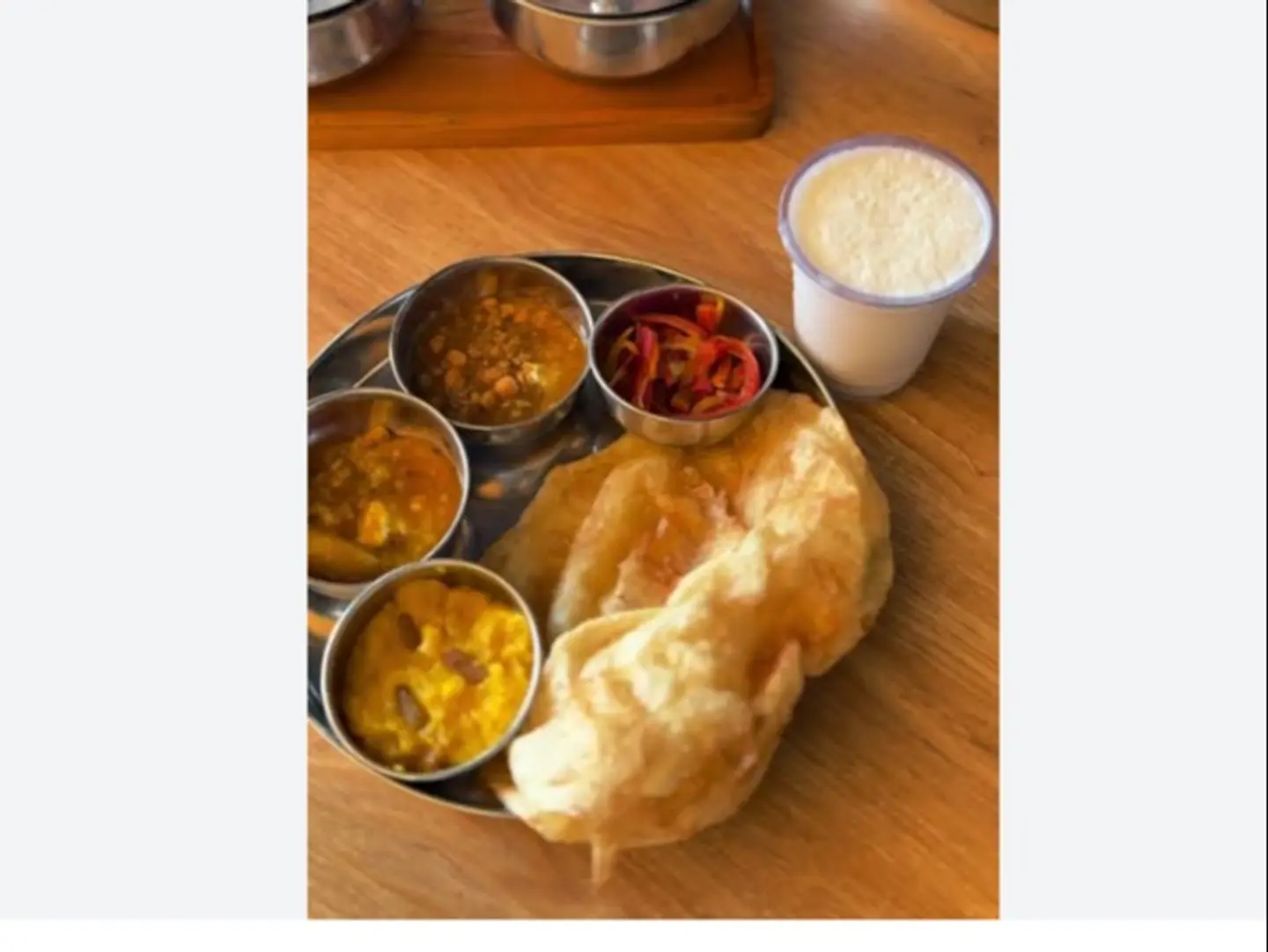 Halwa Puri With Lassi