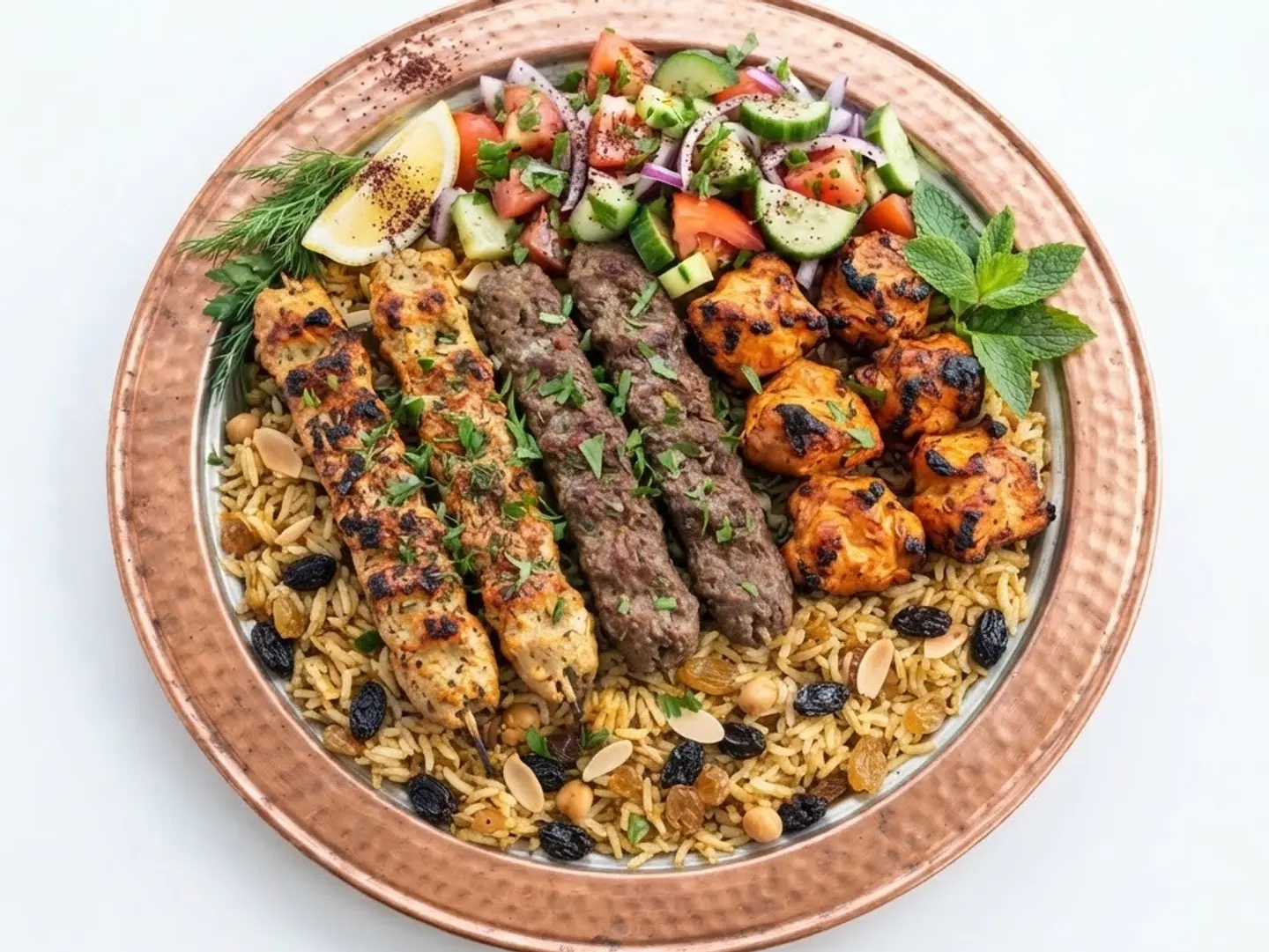 Turkish Platter With Kabuli Rice Family