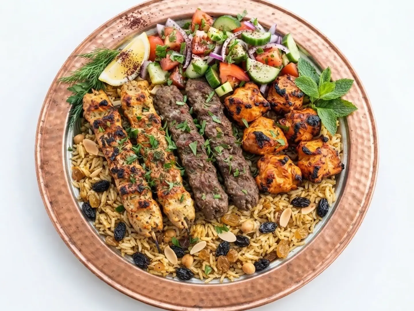 Turkish Bbq Platter With Kabuli Rice