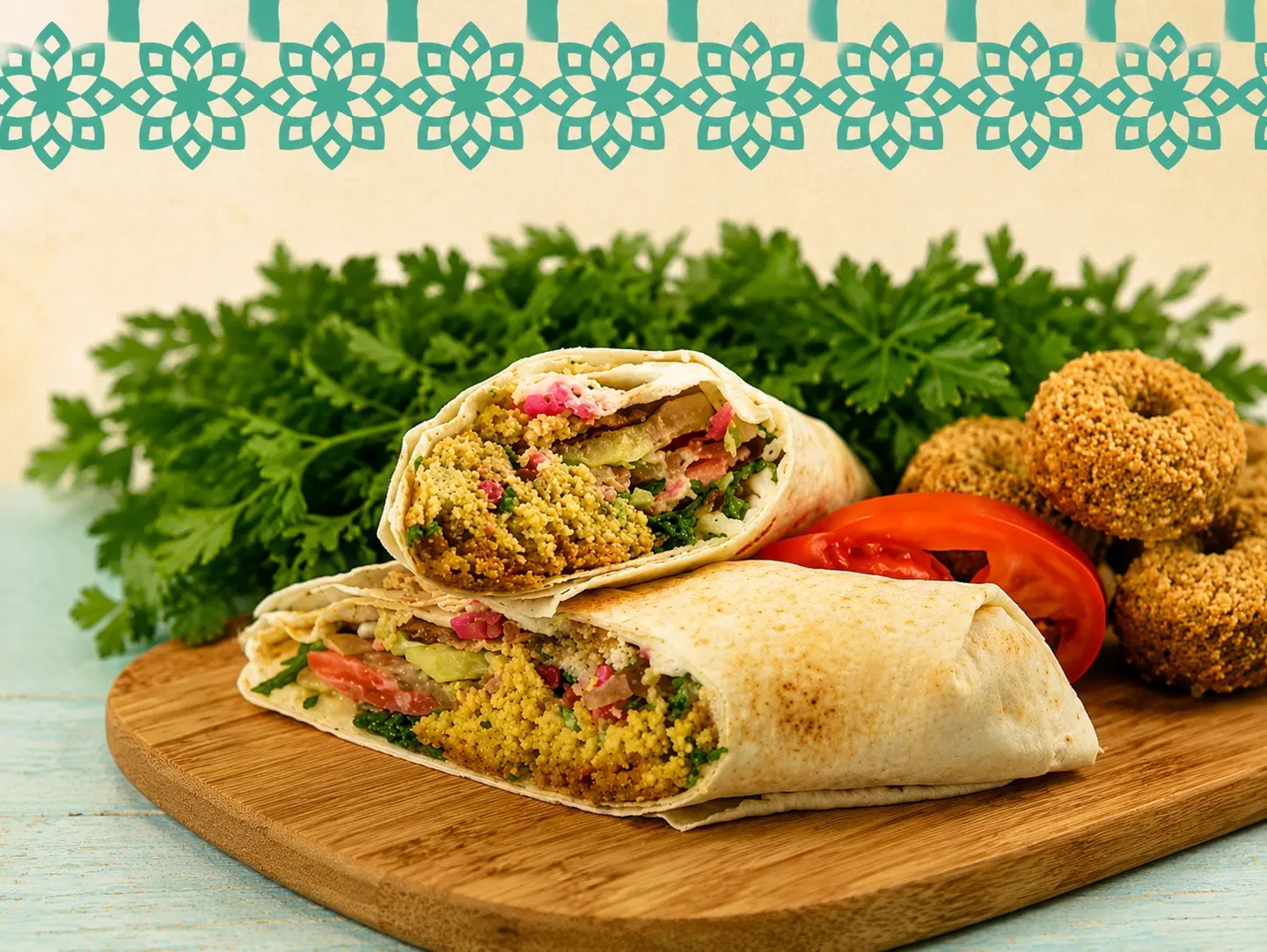 Falafel Plain Bread Sandwich