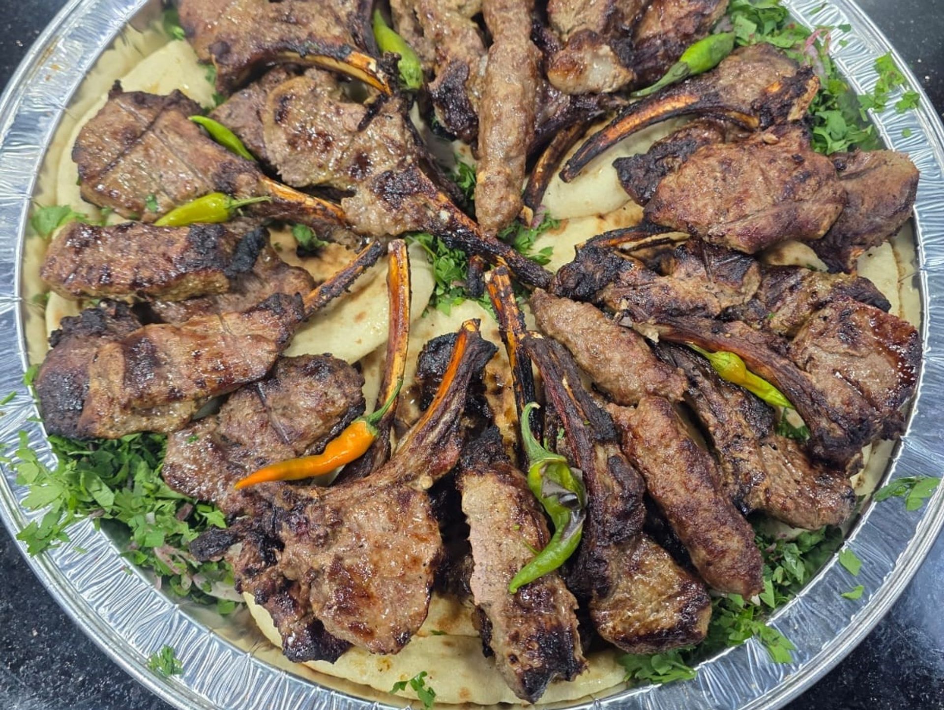 ريش غنم مع الارز - نصف كيلو 10 قطع مع الارز