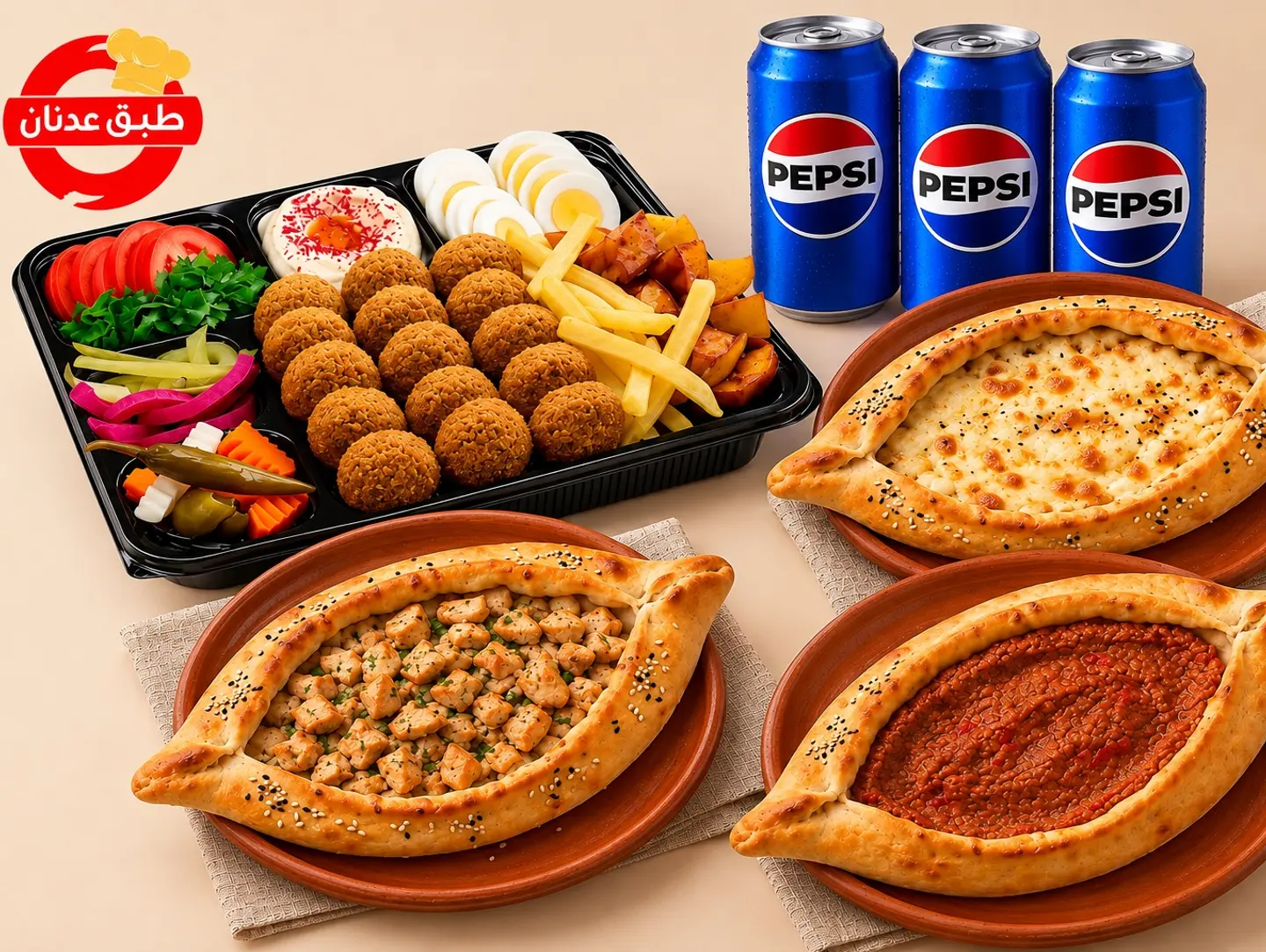 Assorted Pastries And Falafel