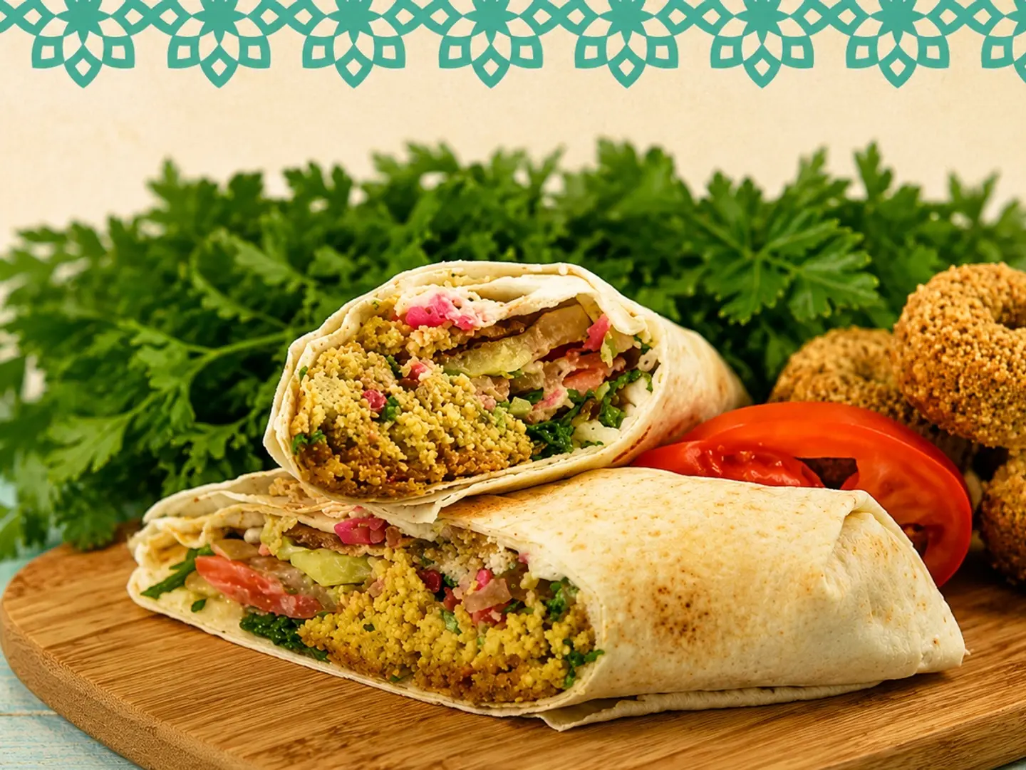 فلافل خبز صاج - خبز صاج