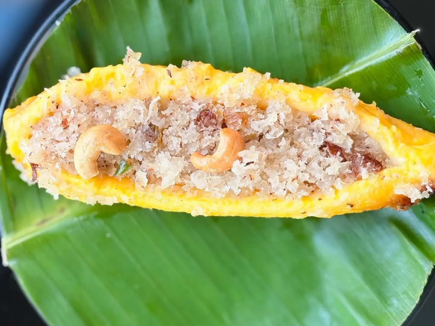 Pazham Nirachathu (Stuffed Ripe Plantain)