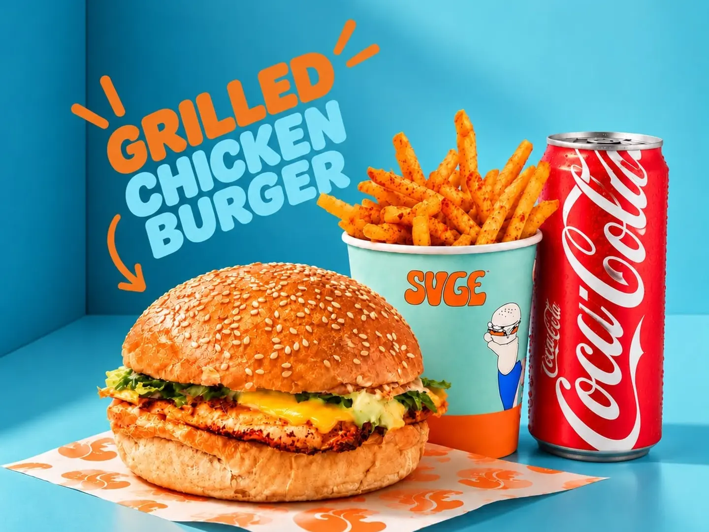 Grilled Chicken Burger Meal