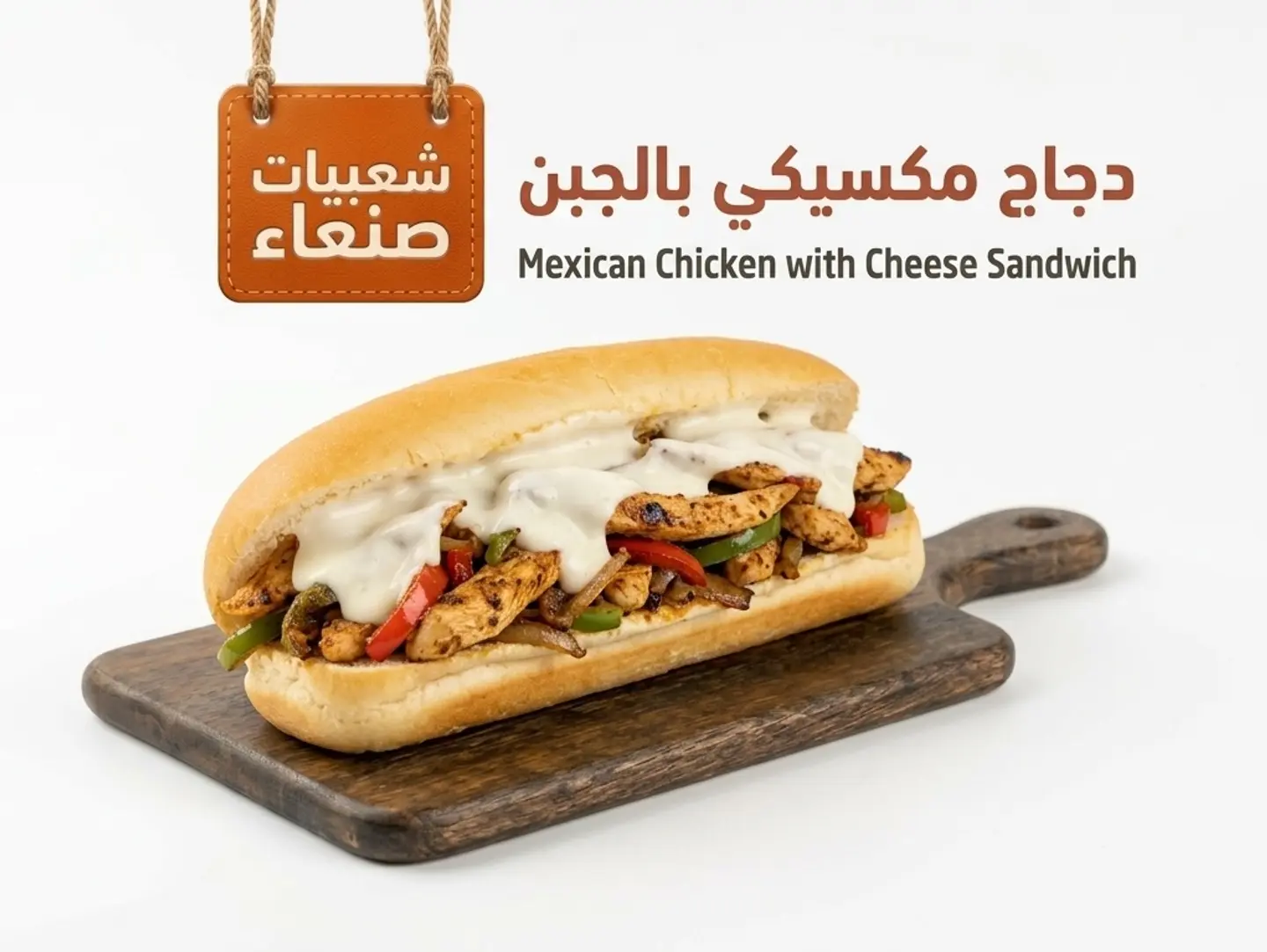 Mexican Chicken With Cheese Sandwich