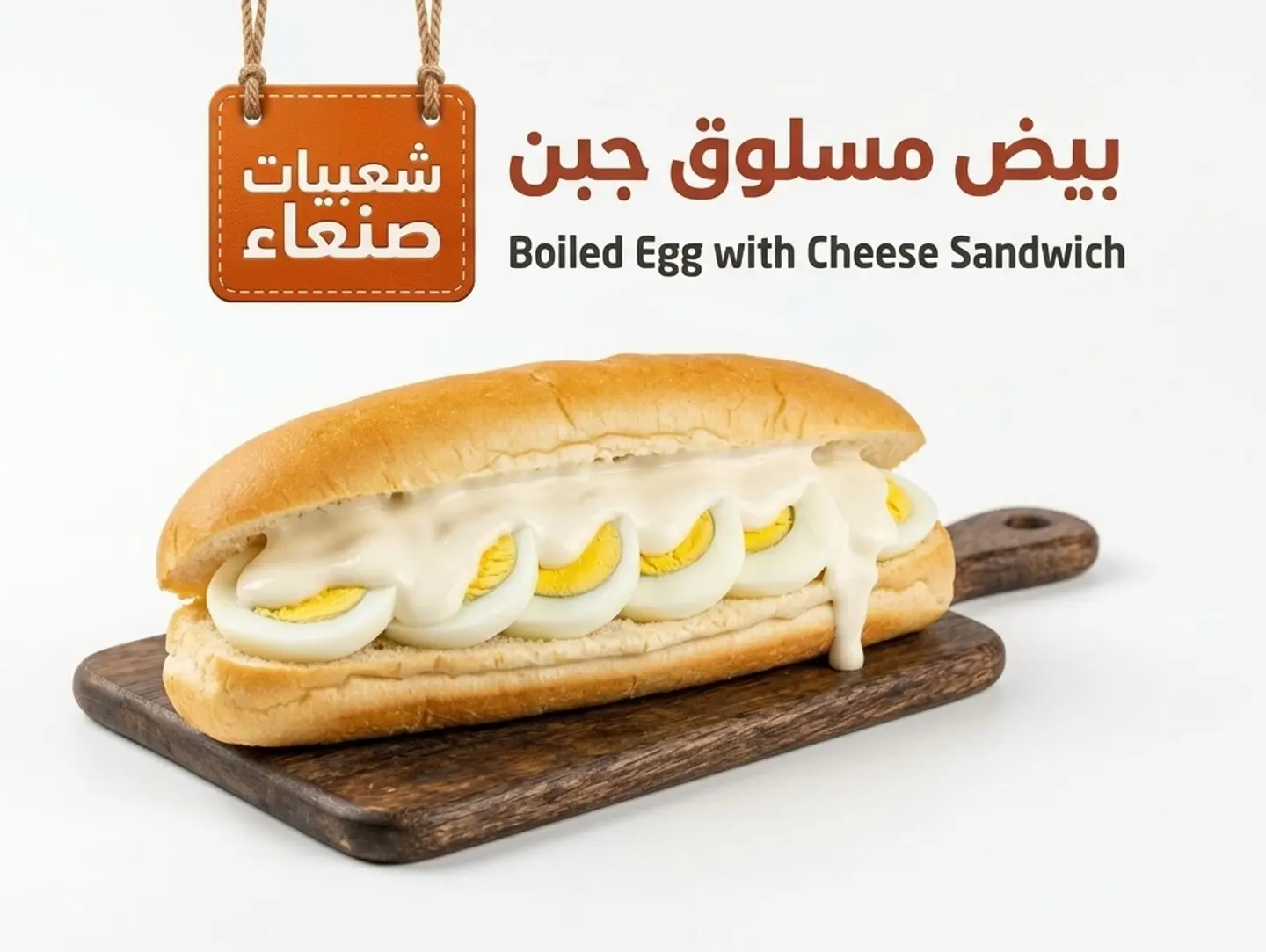 Boiled Egg With Cheese Sandwich