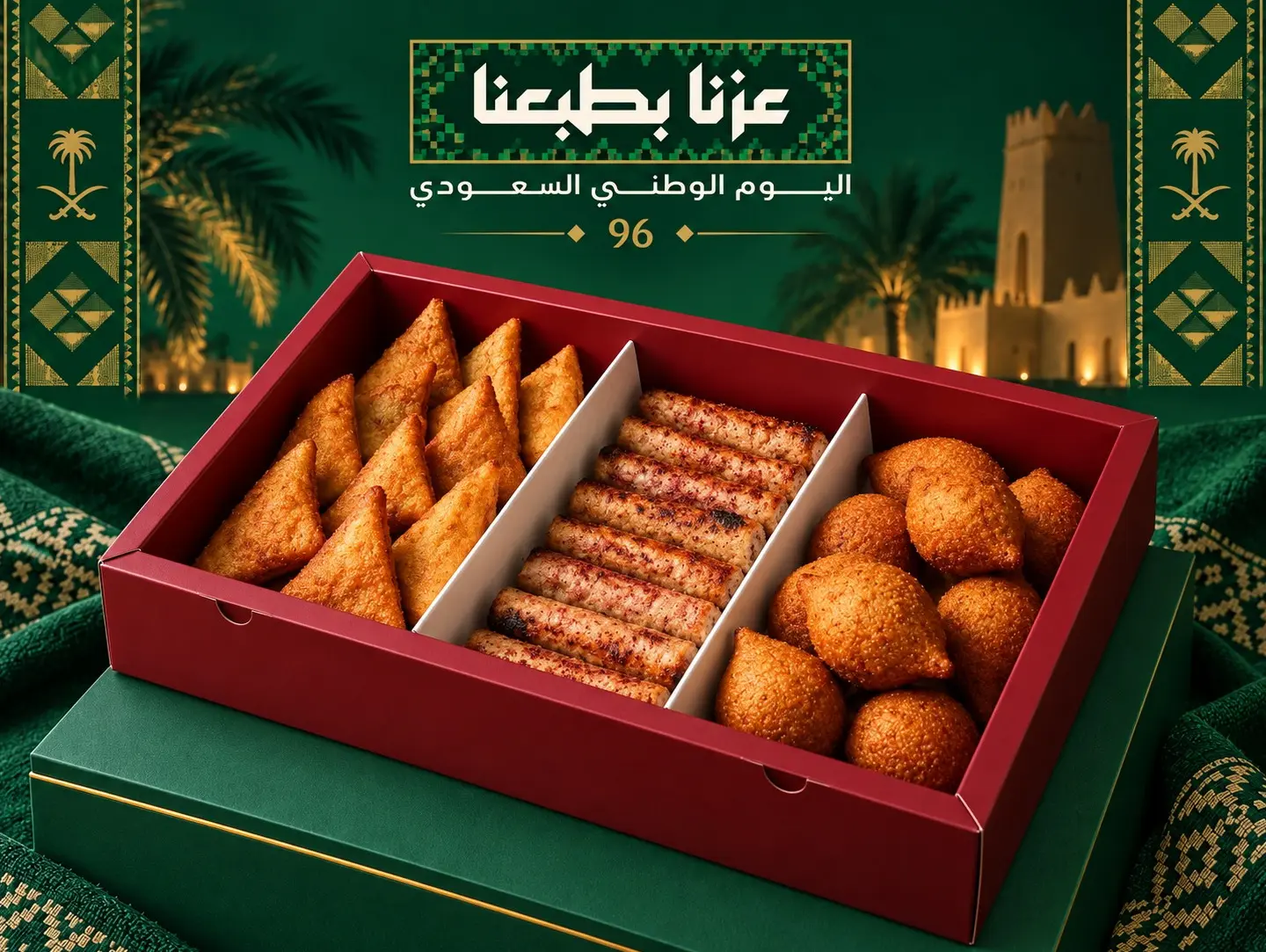 Mixed Fried And Musakhan Box - Medium