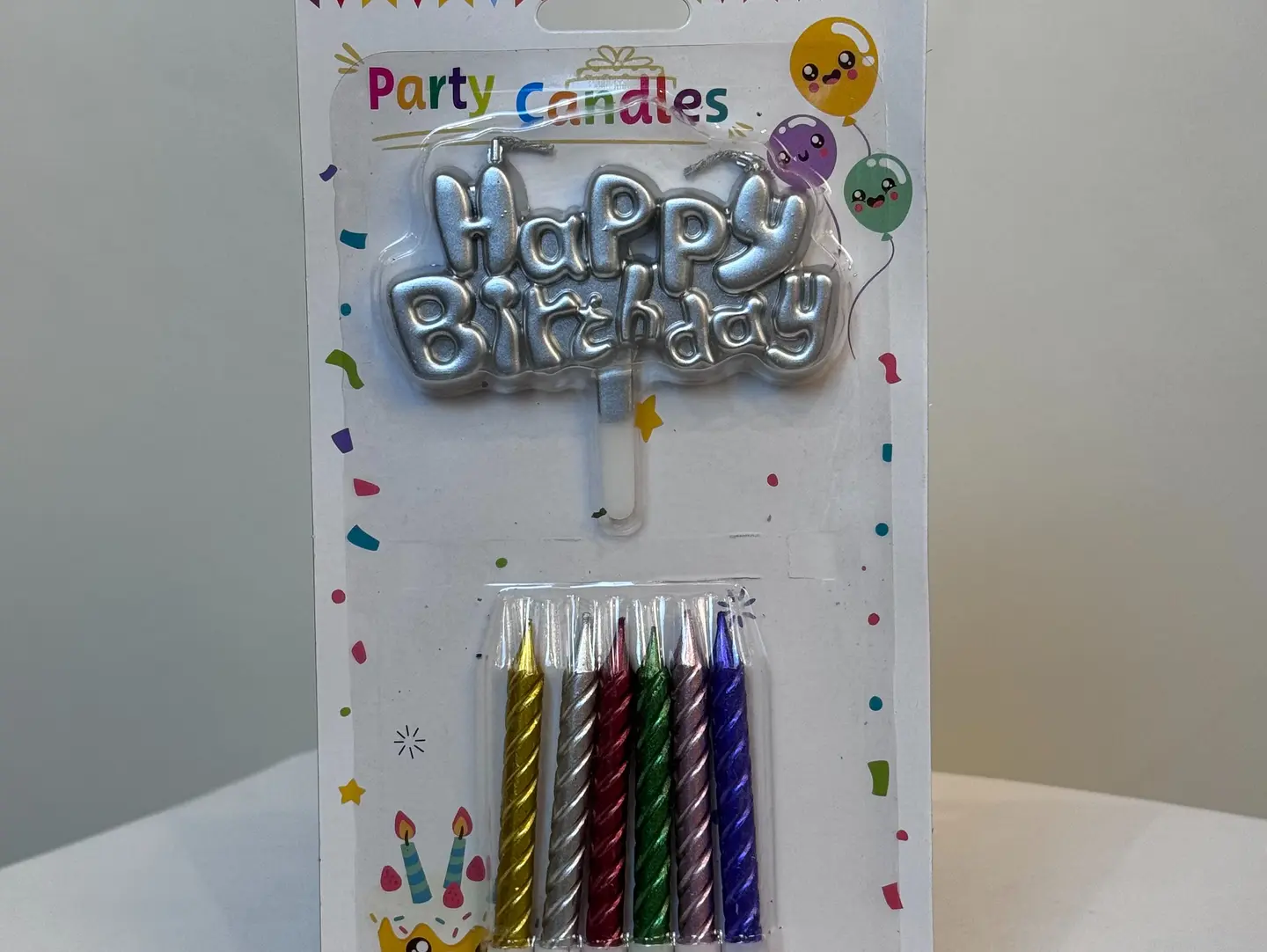 Silver Candle Card
